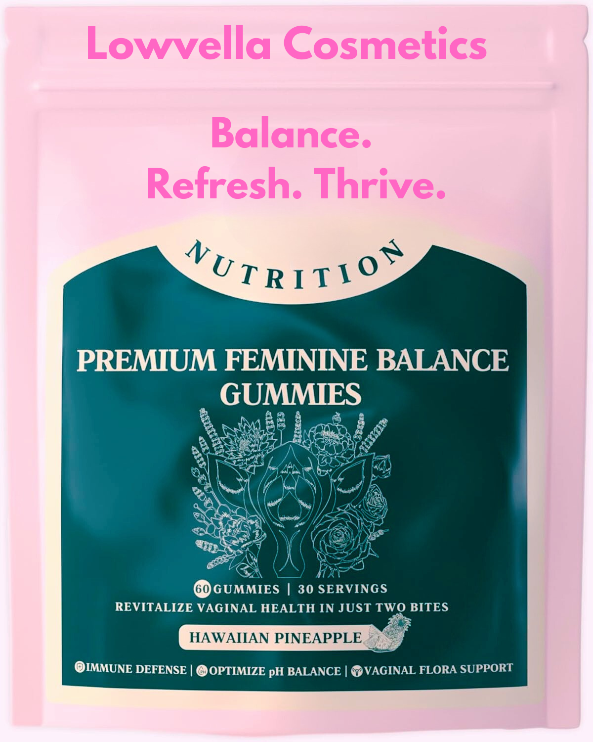 Lowvella Feminine Balance Gummies – Daily Women's Wellness